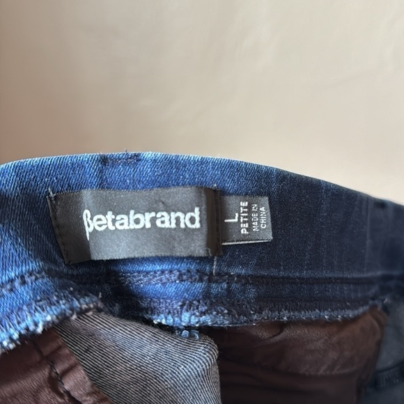 Betabrand Pull-On Straight Leg Jeans Size Large Petite - Picture 5 of 6